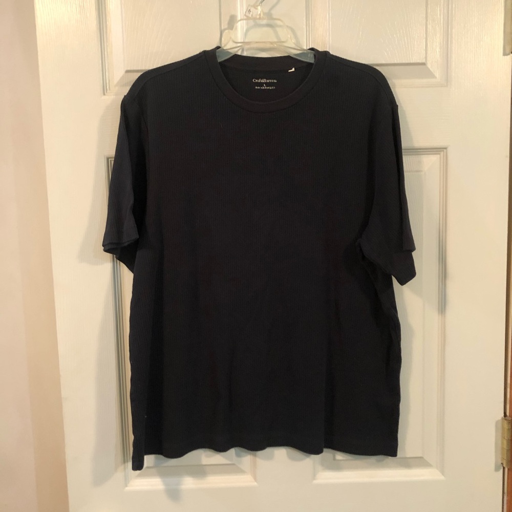 Black ribbed t-shirt